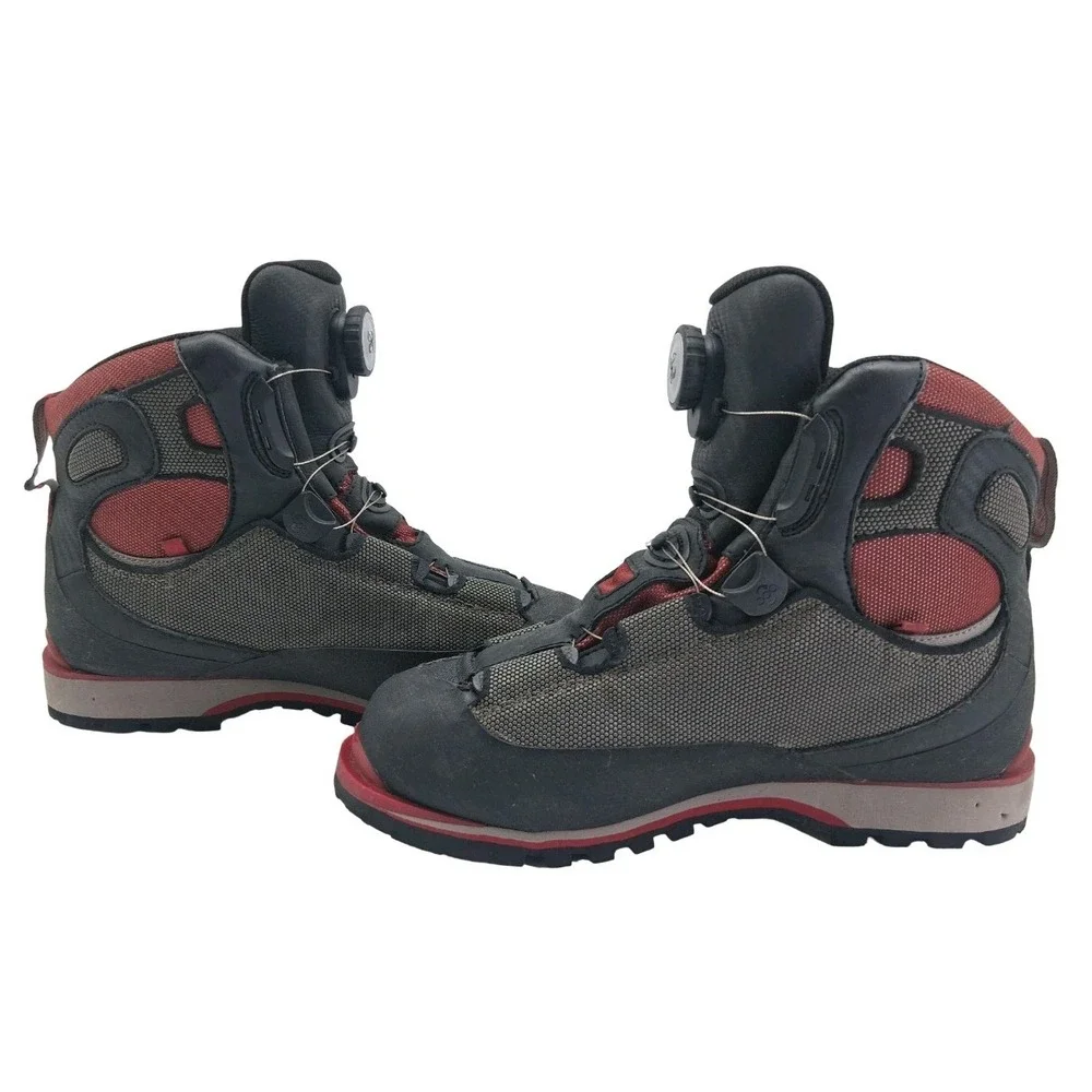 Vasque Mountain Boots Mens Size 9 Gray Leather Vibram Waterproof Hiking Ankle